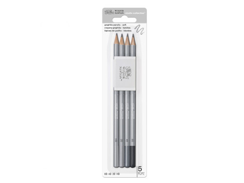 Set of Studio Collection graphite pencils - Winsor & Newton - soft, 5 pcs