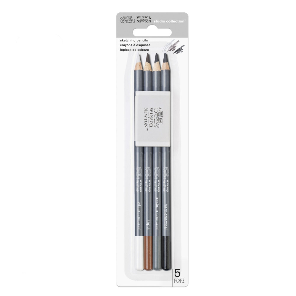 Set of Studio Collection Sketching pencils - Winsor & Newton - 5 pcs