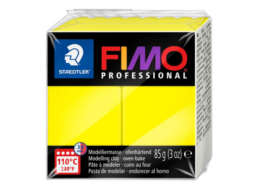 Masa termoutwardzalna Fimo Professional - Staedtler - żółta, 85 g