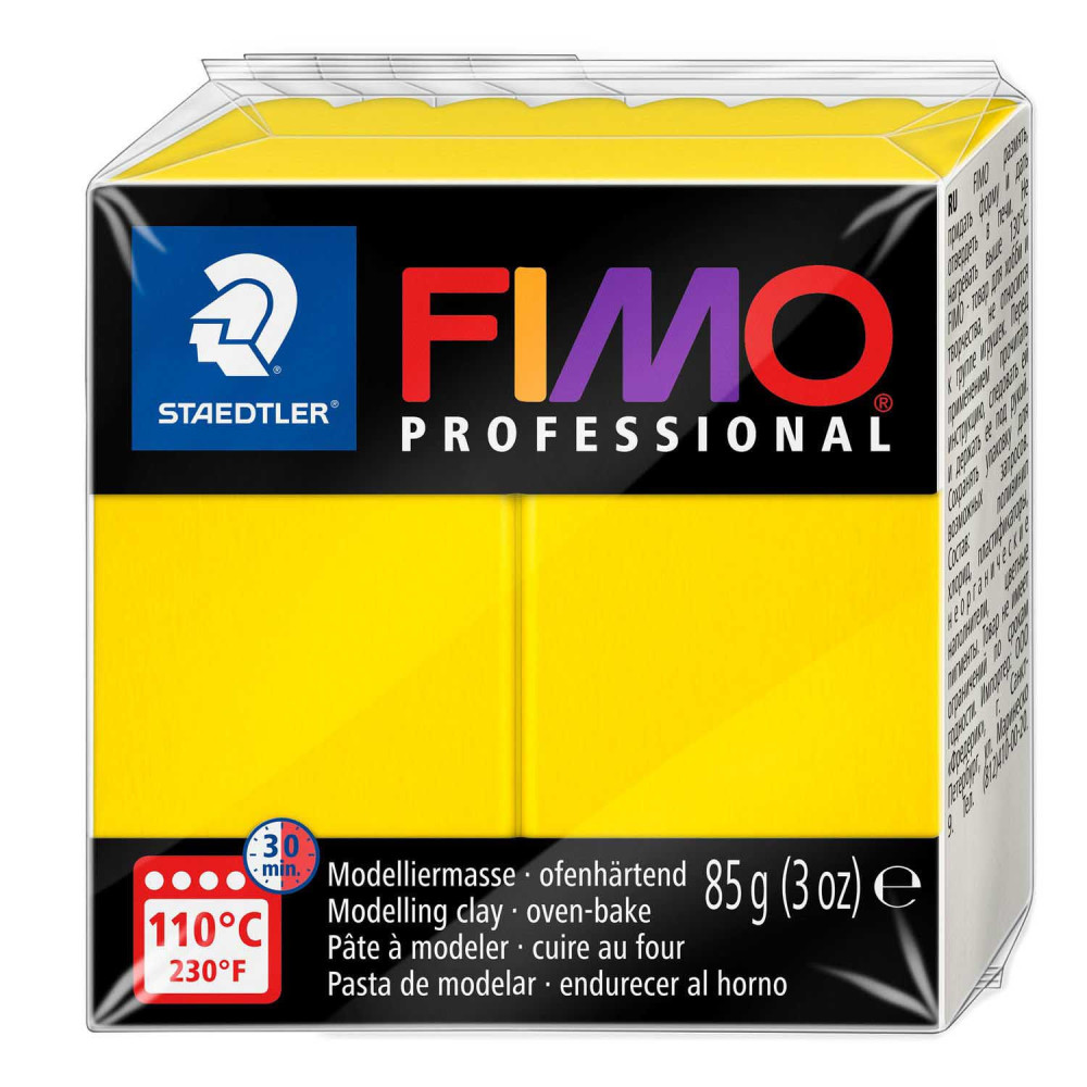 Fimo Professional modelling clay - Staedtler - True Yellow, 85 g