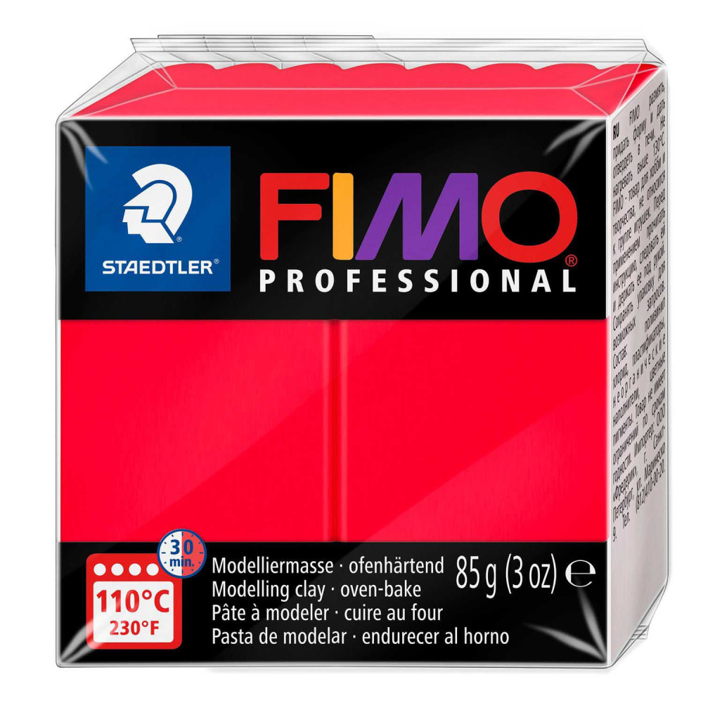Fimo Professional modelling clay - Staedtler - True Red, 85 g