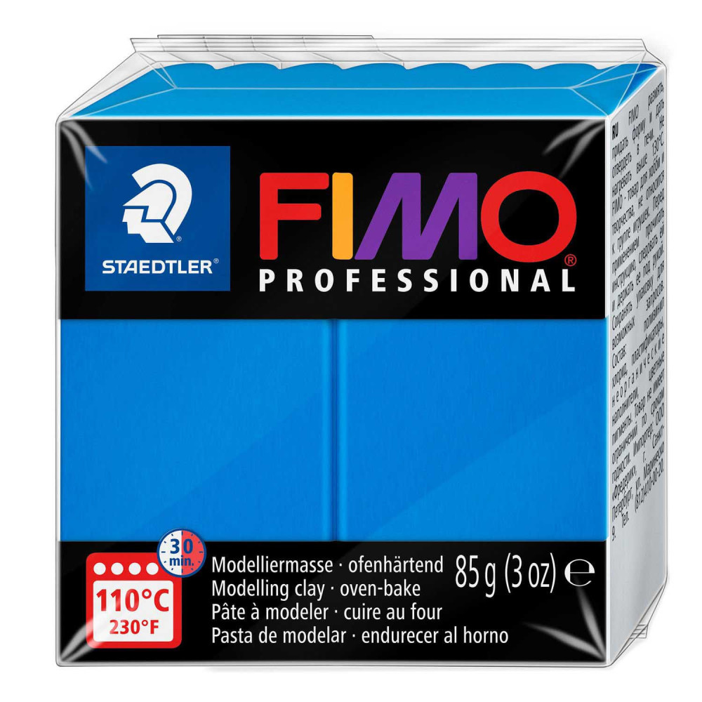 Masa termoutwardzalna Fimo Professional - Staedtler - niebieska, 85 g