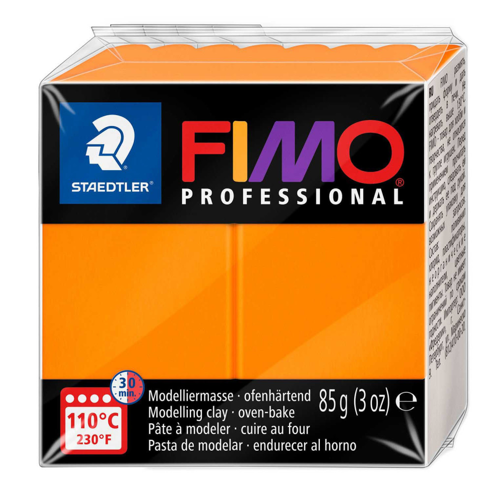 Masa termoutwardzalna Fimo Professional - Staedtler - pomarańczowa, 85 g