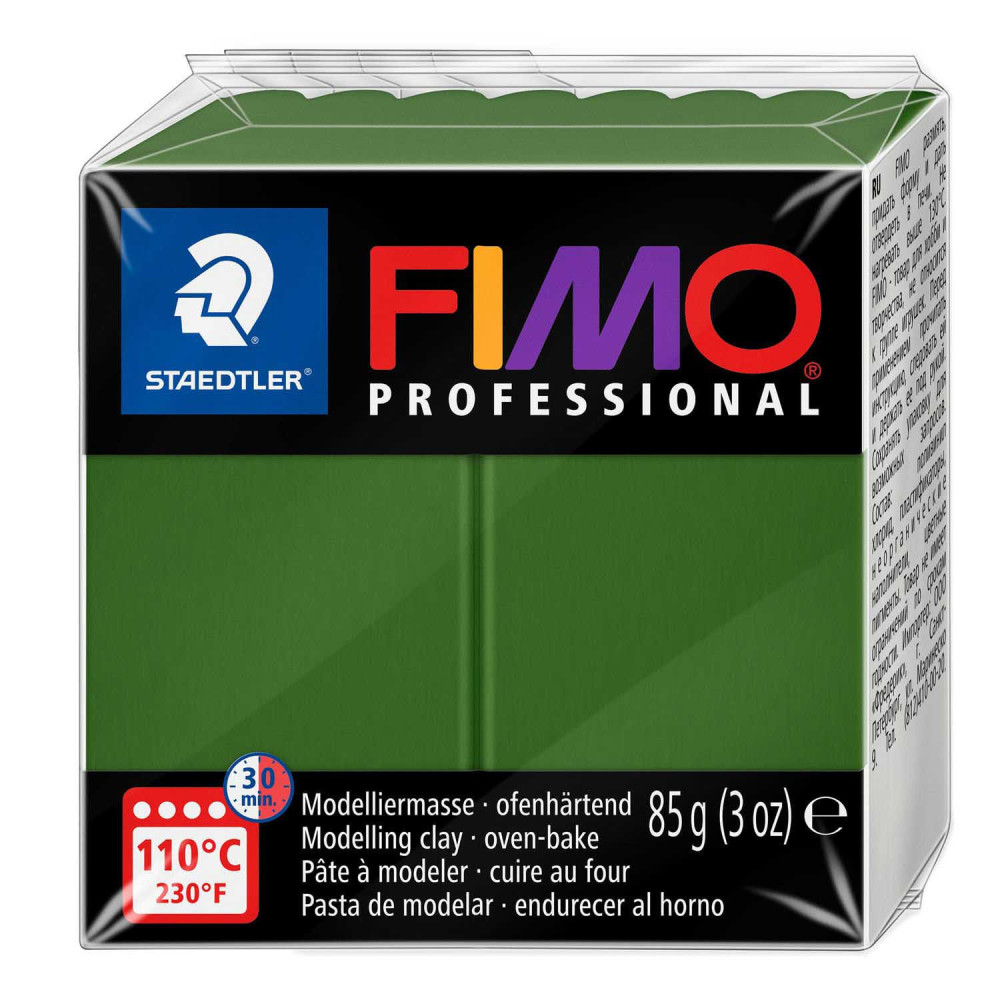 Masa termoutwardzalna Fimo Professional - Staedtler - zieleń liści, 85 g