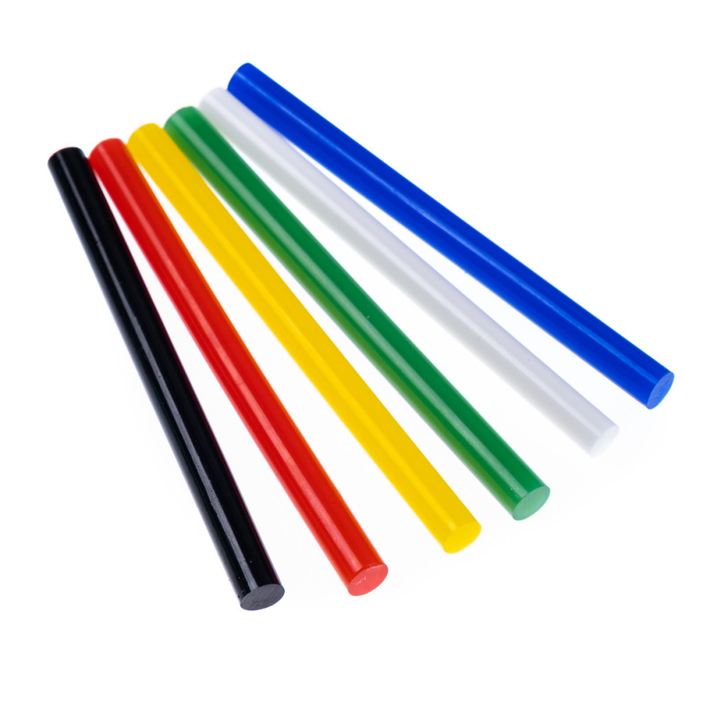 Glue gun sticks - DpCraft - multicolor, 7 mm x 10 cm, 6 pcs