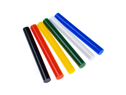 Glue gun sticks - DpCraft - multicolor, 11 mm x 10 cm, 6 pcs