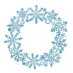 Cutting die - DpCraft - Snowflake wreath