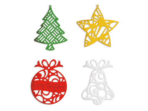 Set of cutting dies - DpCraft - Christmas decorations, 4 pcs