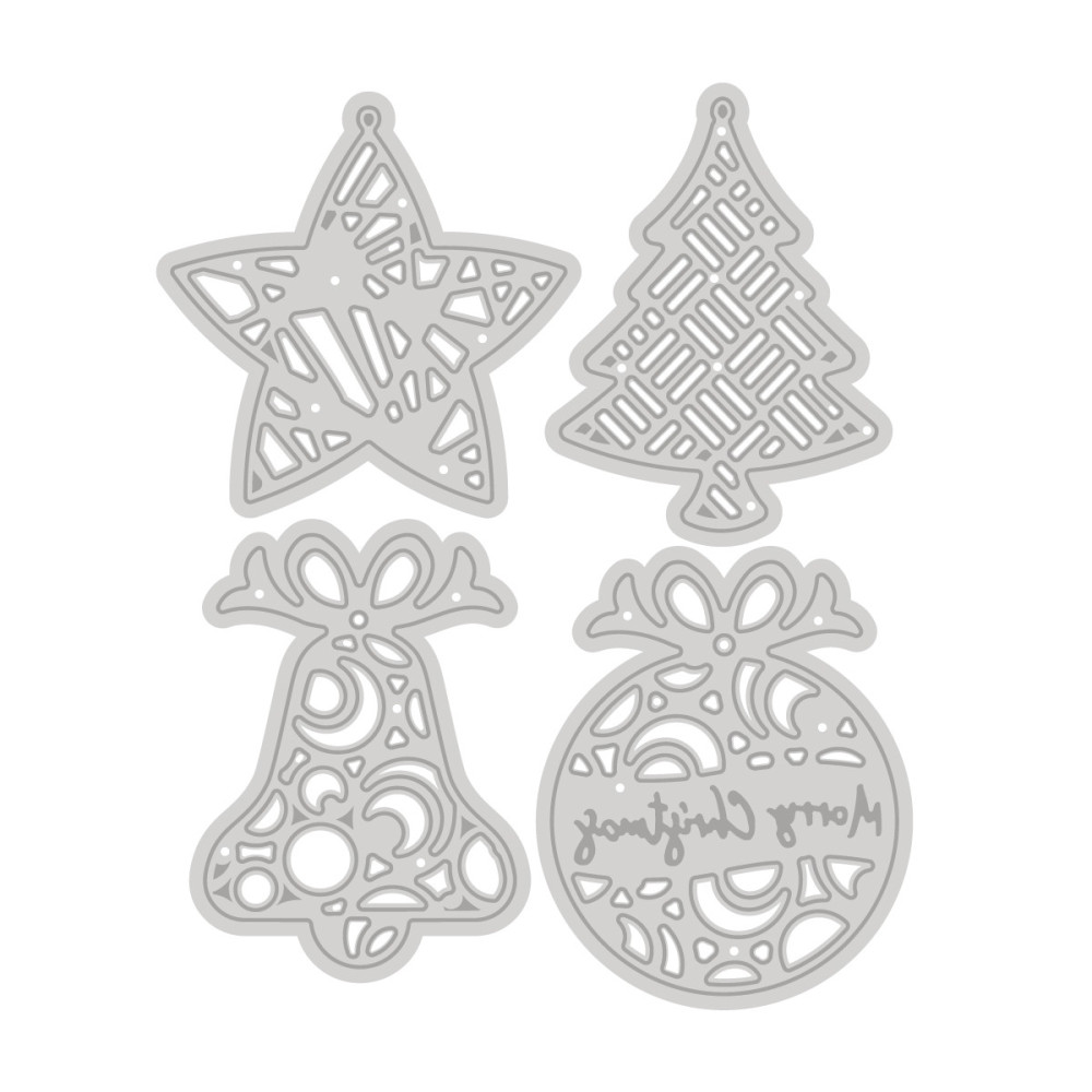 Set of cutting dies - DpCraft - Christmas decorations, 4 pcs