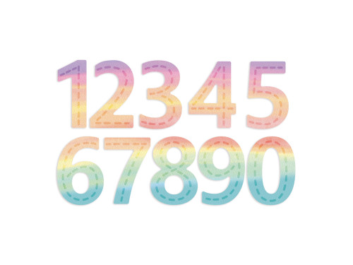 Zestaw wykrojników - DpCraft - Cyfry z przeszyciem, 10 szt.