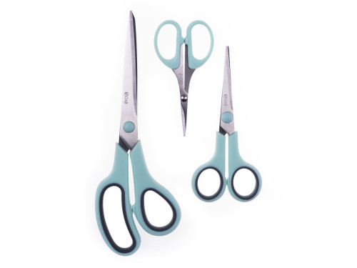 Set of universal SoftGrip scissors - dpCraft - 3 pcs