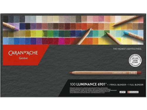 Luminance pencils - Caran d'Ache - 100 colors + 2 blenders