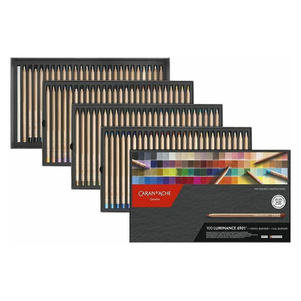 Luminance pencils - Caran d'Ache - 100 colors + 2 blenders