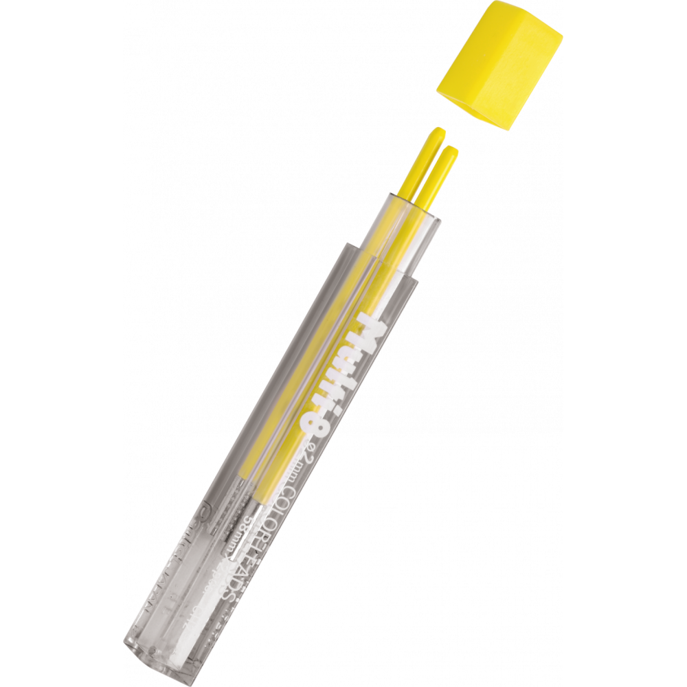 Color leads for mechanical Multipen pencil - Pentel - yellow, 2 mm, 2 pcs
