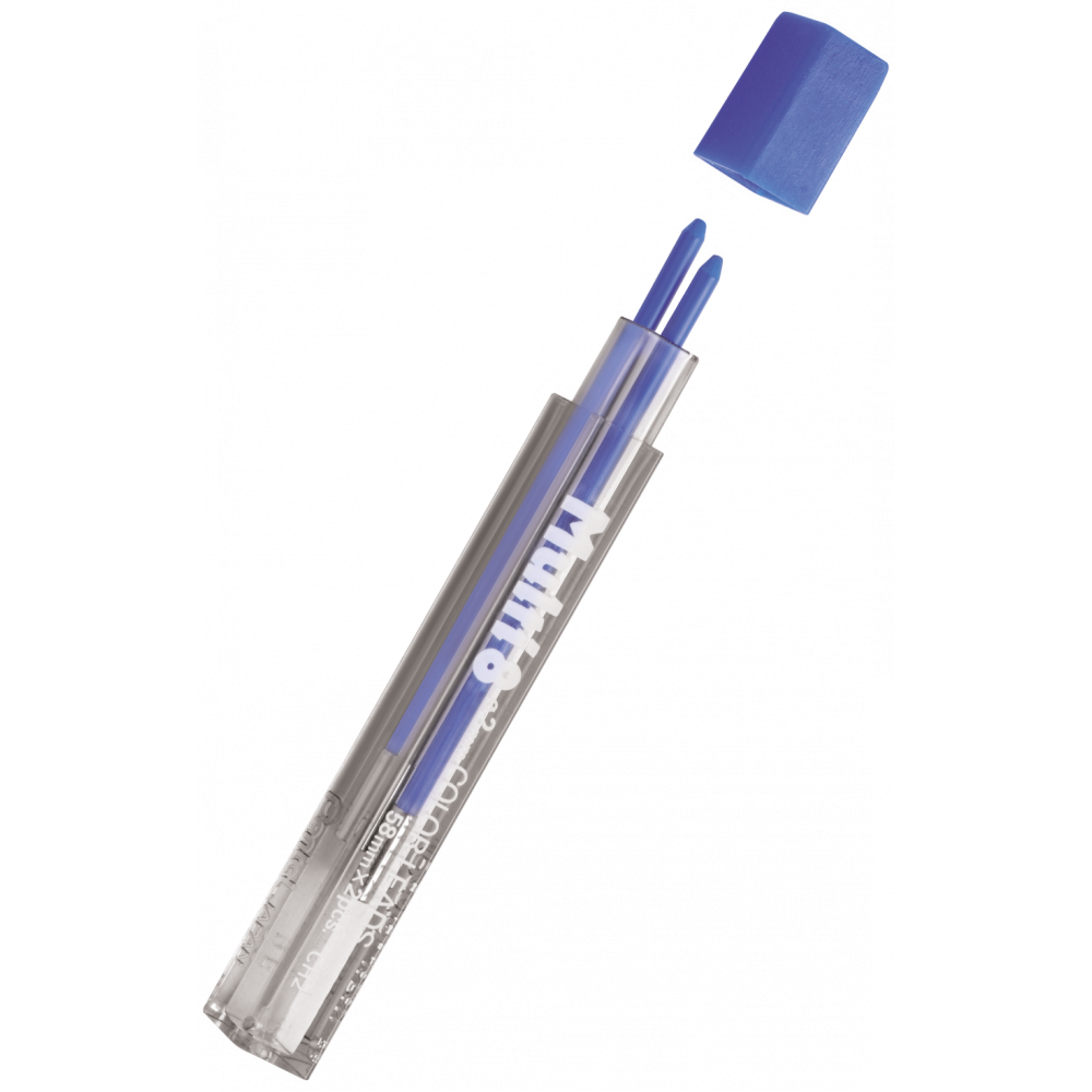 Color leads for mechanical Multipen pencil - Pentel - blue, 2 mm, 2 pcs