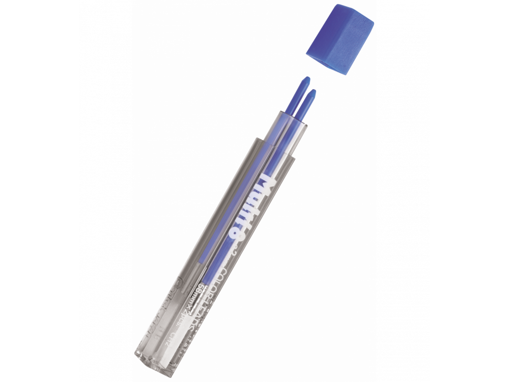 Color leads for mechanical Multipen pencil - Pentel - blue, 2 mm, 2 pcs