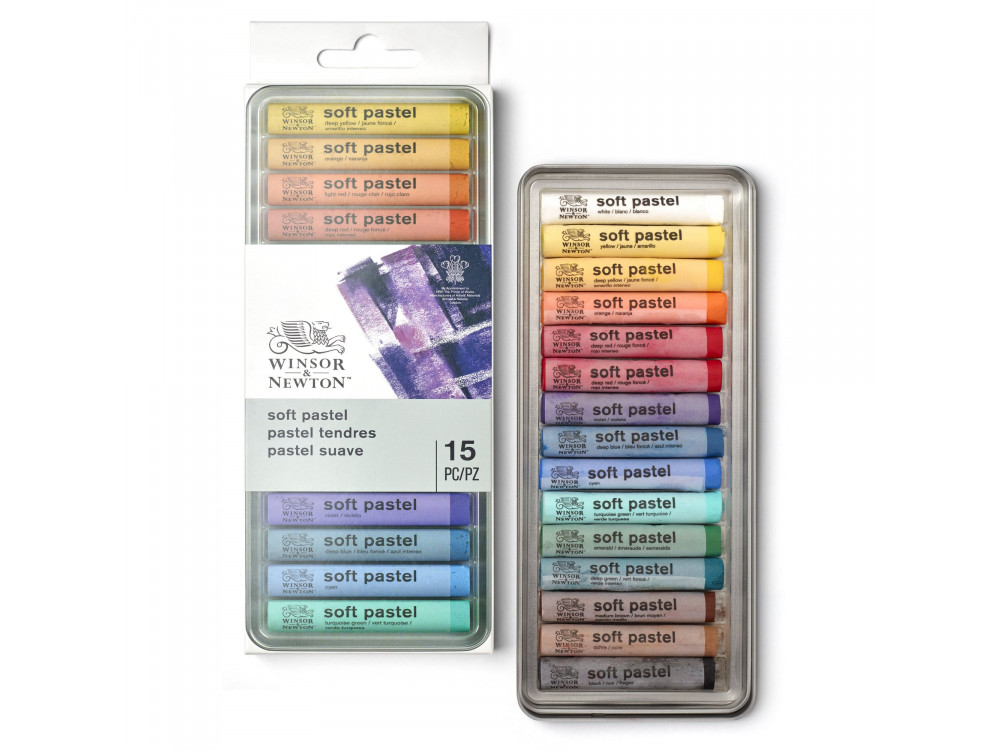 Zestaw pasteli suchych Soft Pastel - Winsor & Newton - 15 kolorów