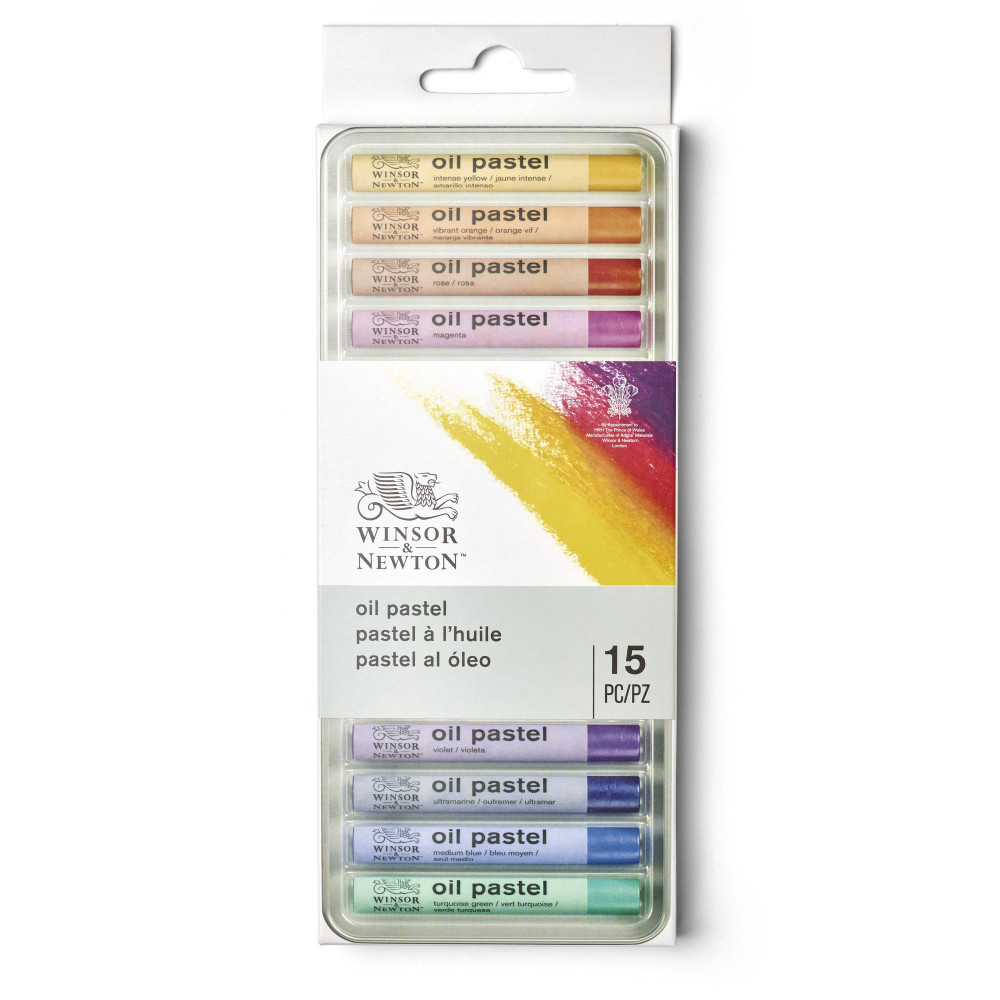 Zestaw pasteli olejnych Oil Pastel - Winsor & Newton - 15 kolorów