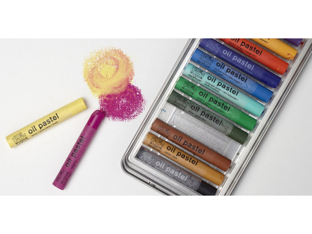 Set of Oil pastels - Winsor & Newton - 15 colors