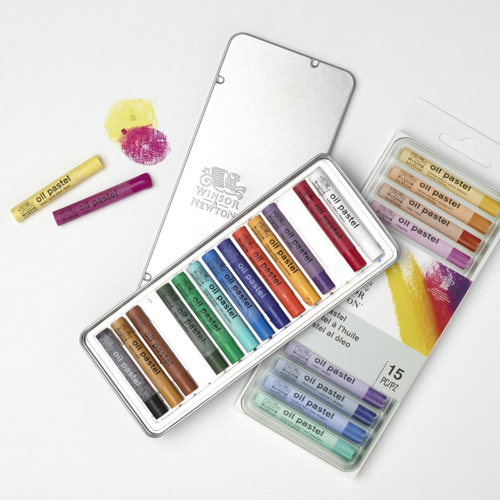 Set of Oil pastels - Winsor & Newton - 15 colors