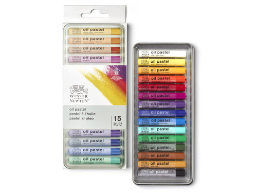 Zestaw pasteli olejnych Oil Pastel - Winsor & Newton - 15 kolorów