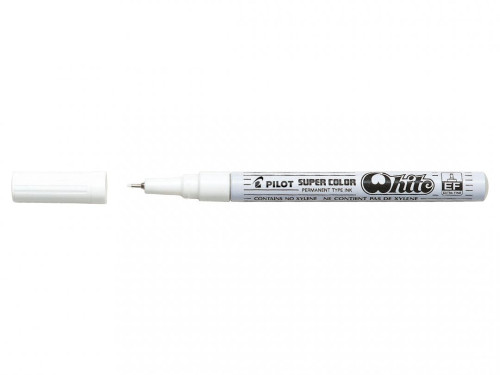 Marker olejowy Super Color - Pilot - biały, 0,5 mm