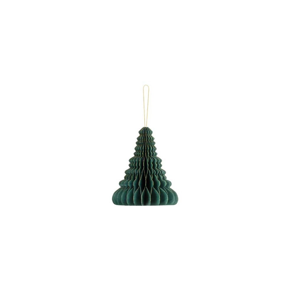 Paper honeycomb bauble - Christmas tree, green, 15 cm