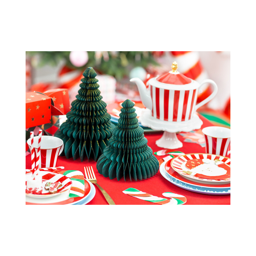 Paper honeycomb bauble - Christmas tree, green, 15 cm