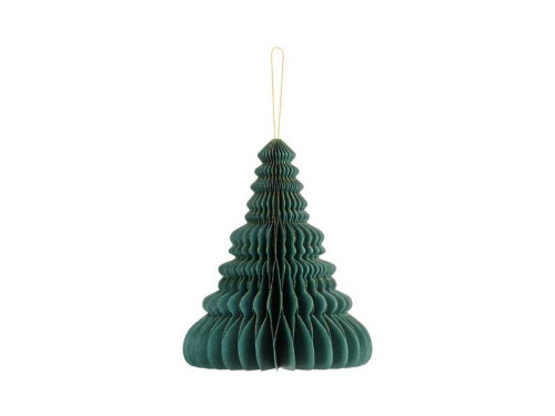 Paper honeycomb bauble - Christmas tree, green, 20 cm