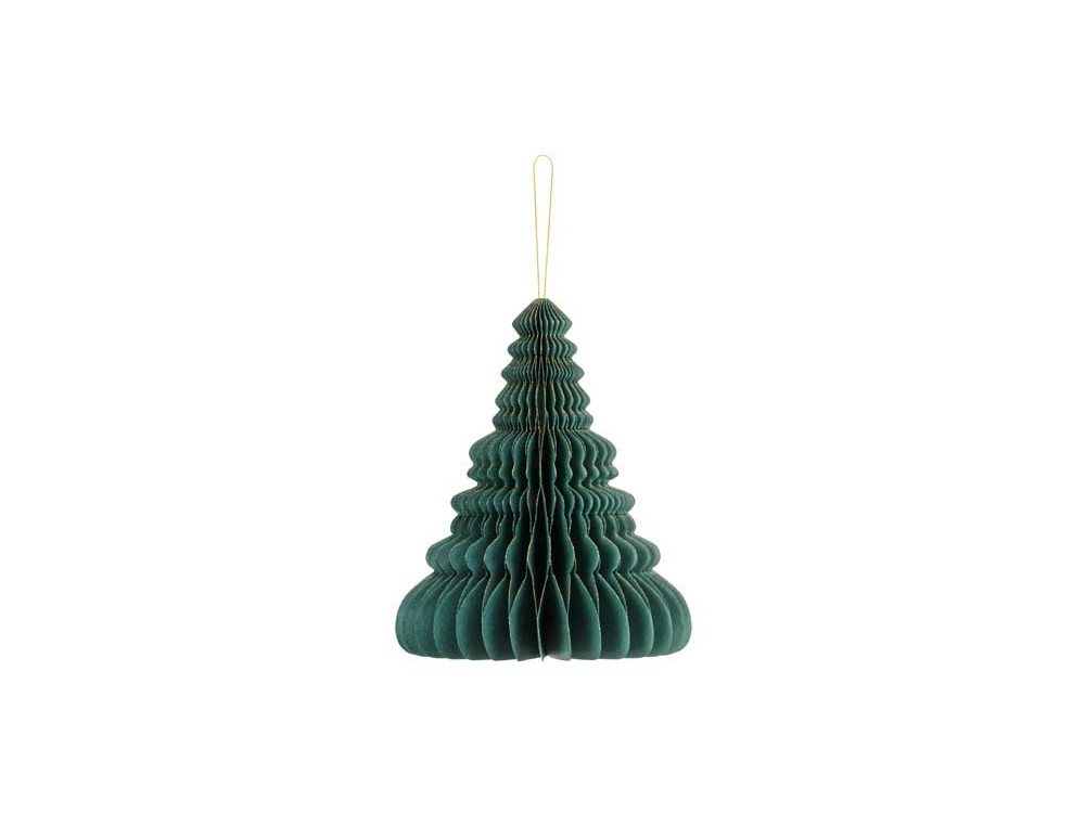 Paper honeycomb bauble - Christmas tree, green, 20 cm