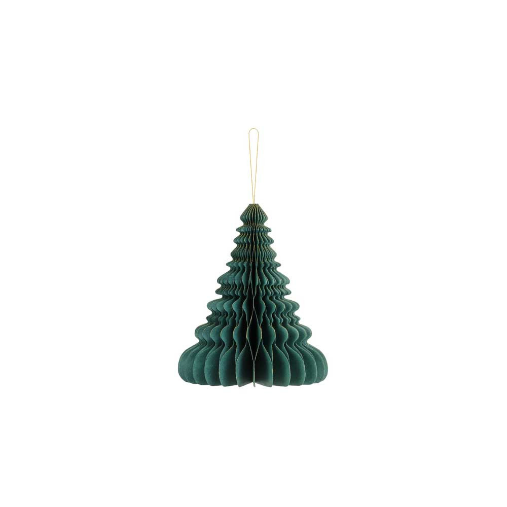 Paper honeycomb bauble - Christmas tree, green, 24 cm