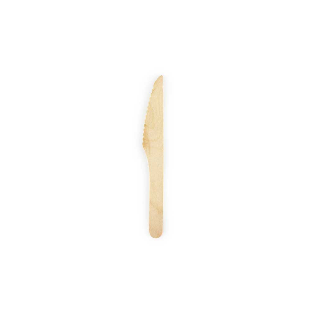 Wooden knives Eco - 16,5 cm, 100 pcs
