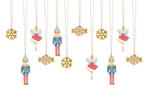 Gifts tags with string, The Nutcracker - 12 pcs