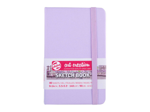 Sketch Book 9 x 14 cm - Talens Art Creation - Pastel Violet, 140 g, 80 sheets