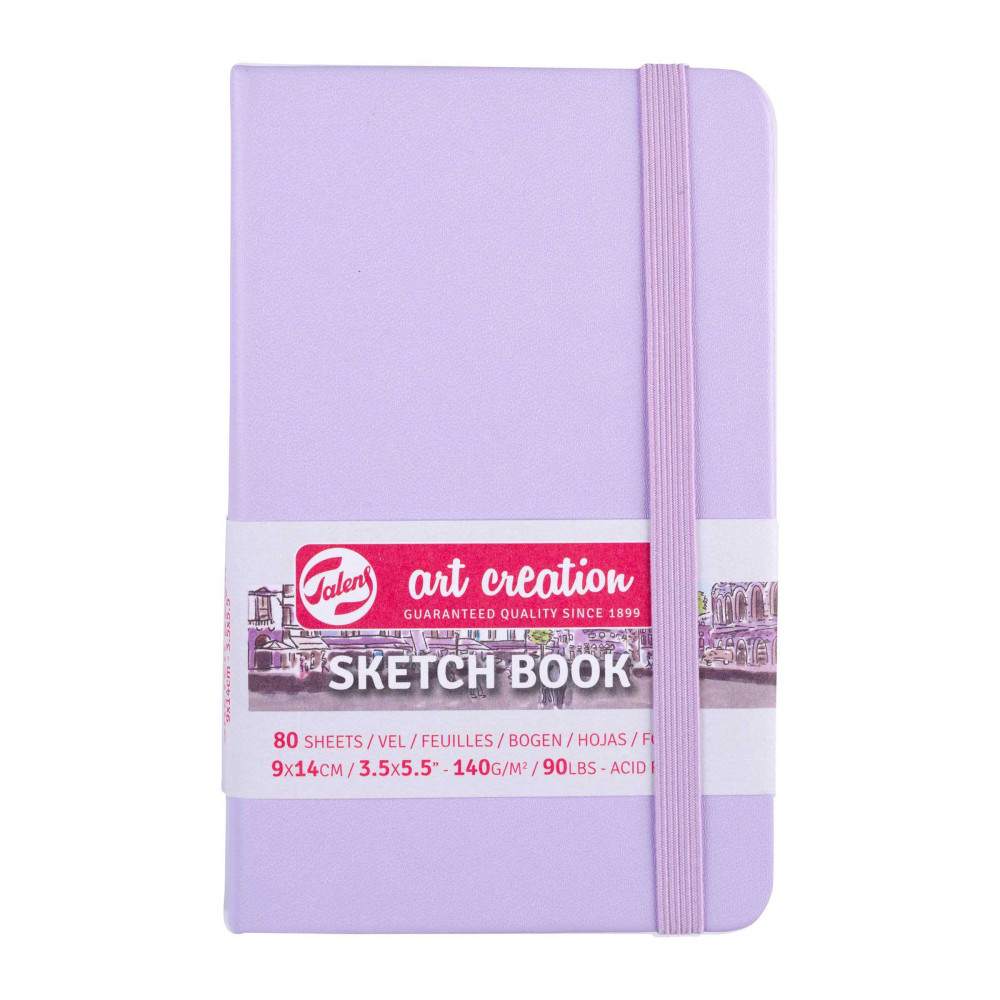 Sketch Book 9 x 14 cm - Talens Art Creation - Pastel Violet, 140 g, 80 sheets
