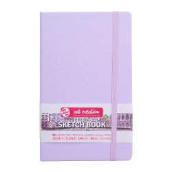 Sketch Book 13 x 21 cm - Talens Art Creation - Pastel Violet, 140 g, 80 sheets
