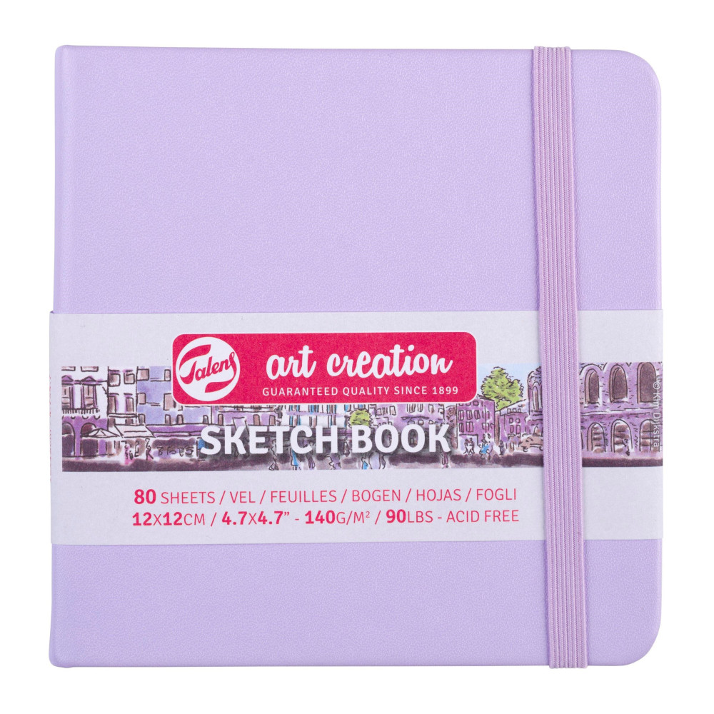 Sketch Book 12 x 12 cm - Talens Art Creation - Pastel Violet, 140 g, 80  sheets