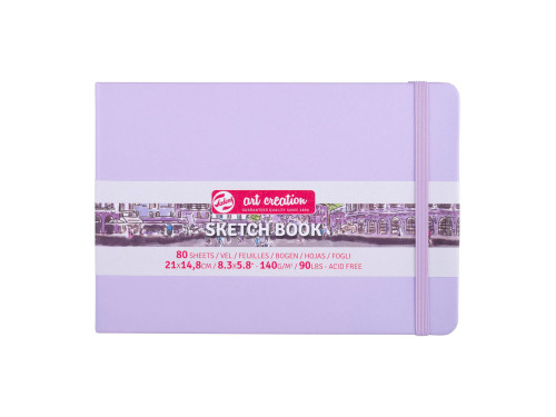 Sketch Book 21 x 15 cm - Talens Art Creation - Pastel Violet, 140 g, 80 sheets