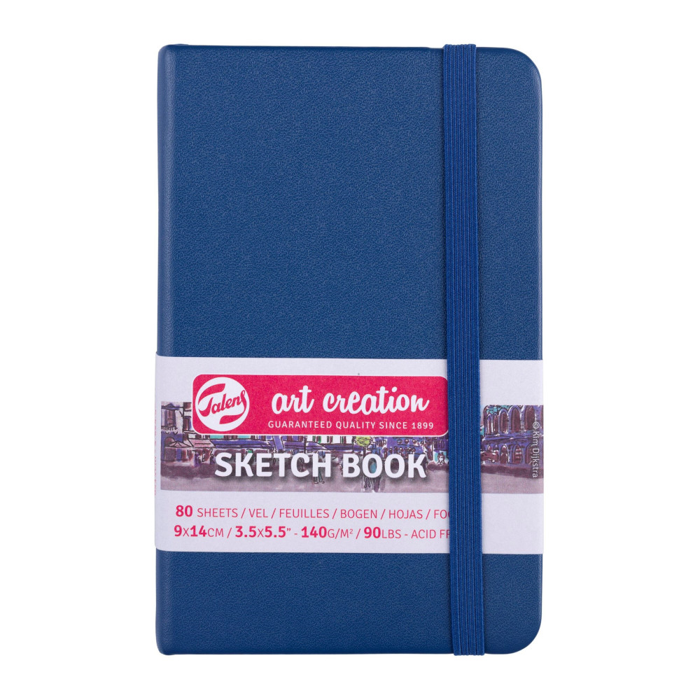 Sketch Book 9 x 14 cm - Talens Art Creation - Navy Blue, 140 g, 80 sheets