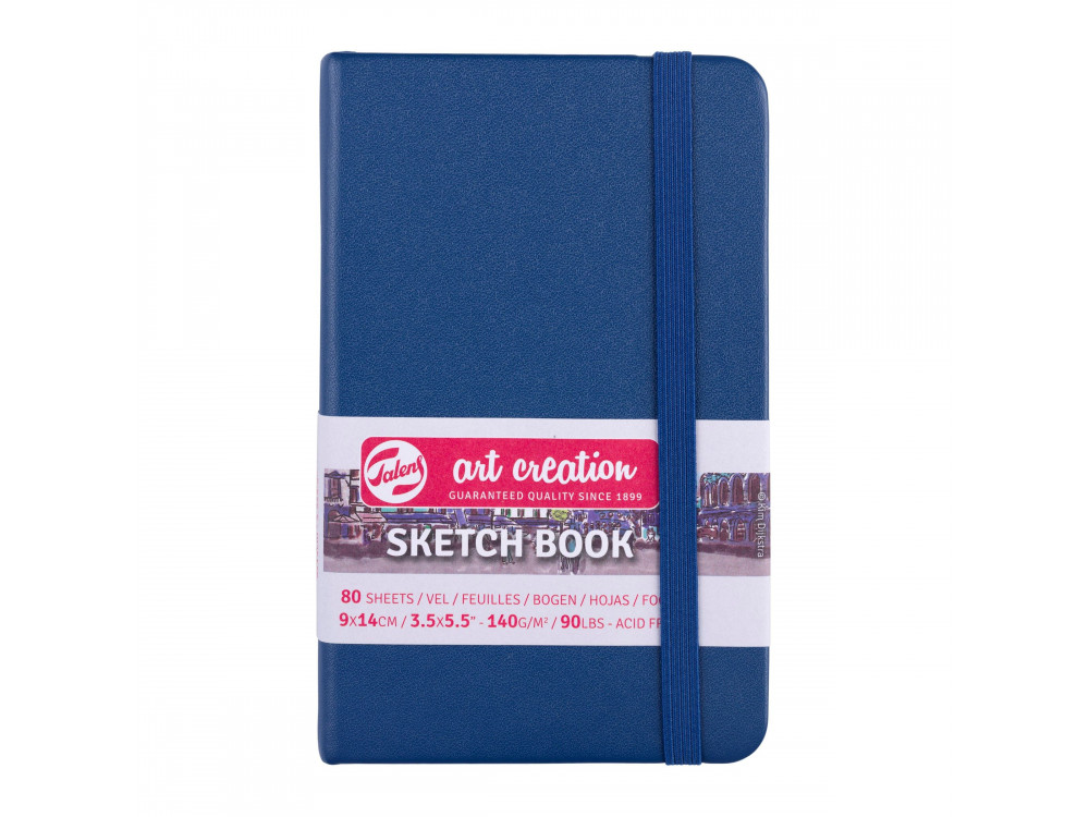 Szkicownik 9 x 14 cm - Talens Art Creation - Navy Blue, 140 g, 80 ark.