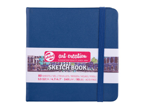 Szkicownik 12 x 12 cm - Talens Art Creation - Navy Blue, 140 g, 80 ark.