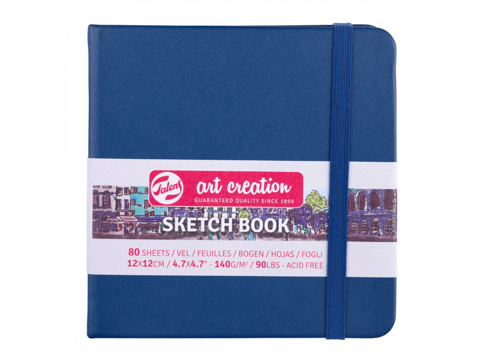 Sketch Book 12 x 12 cm - Talens Art Creation - Navy Blue, 140 g, 80 sheets