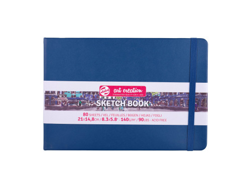 Szkicownik 21 x 15 cm - Talens Art Creation - Navy Blue, 140 g, 80 ark.
