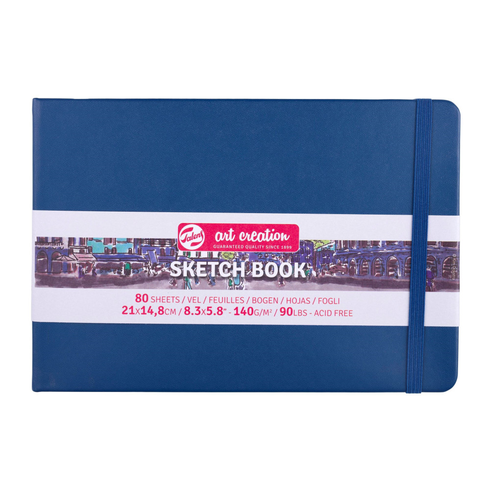 Sketch Book 21 x 15 cm - Talens Art Creation - Navy Blue, 140 g, 80 sheets