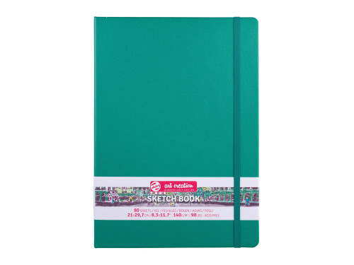 Sketch Book 21 x 30 cm - Talens Art Creation - Forest Green, 140 g, 80 sheets