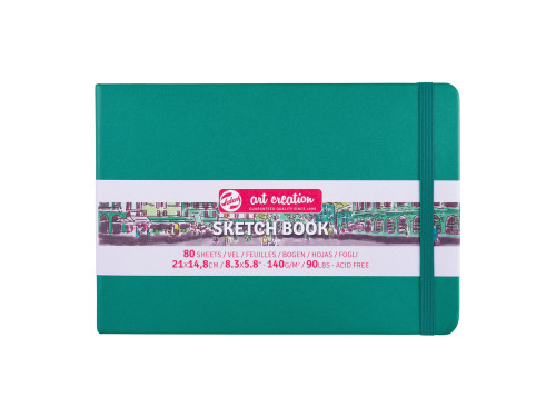 Szkicownik 21 x 15 cm - Talens Art Creation - Forest Green, 140 g, 80 ark.