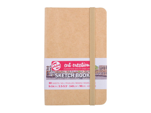 Szkicownik 9 x 14 cm - Talens Art Creation - Kraft, 140 g, 80 ark.