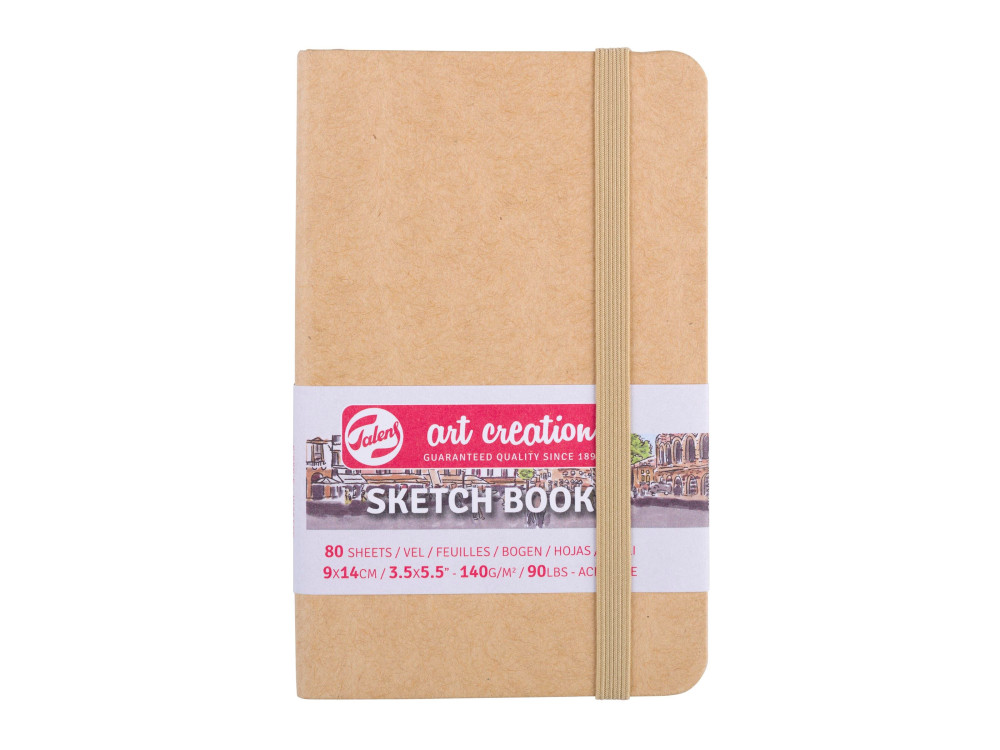 Sketch Book 9 x 14 cm - Talens Art Creation - Kraft, 140 g, 80 sheets