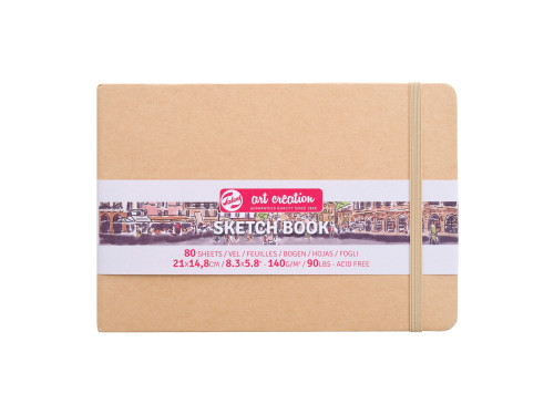 Sketch Book 21 x 15 cm - Talens Art Creation - Kraft, 140 g, 80 sheets