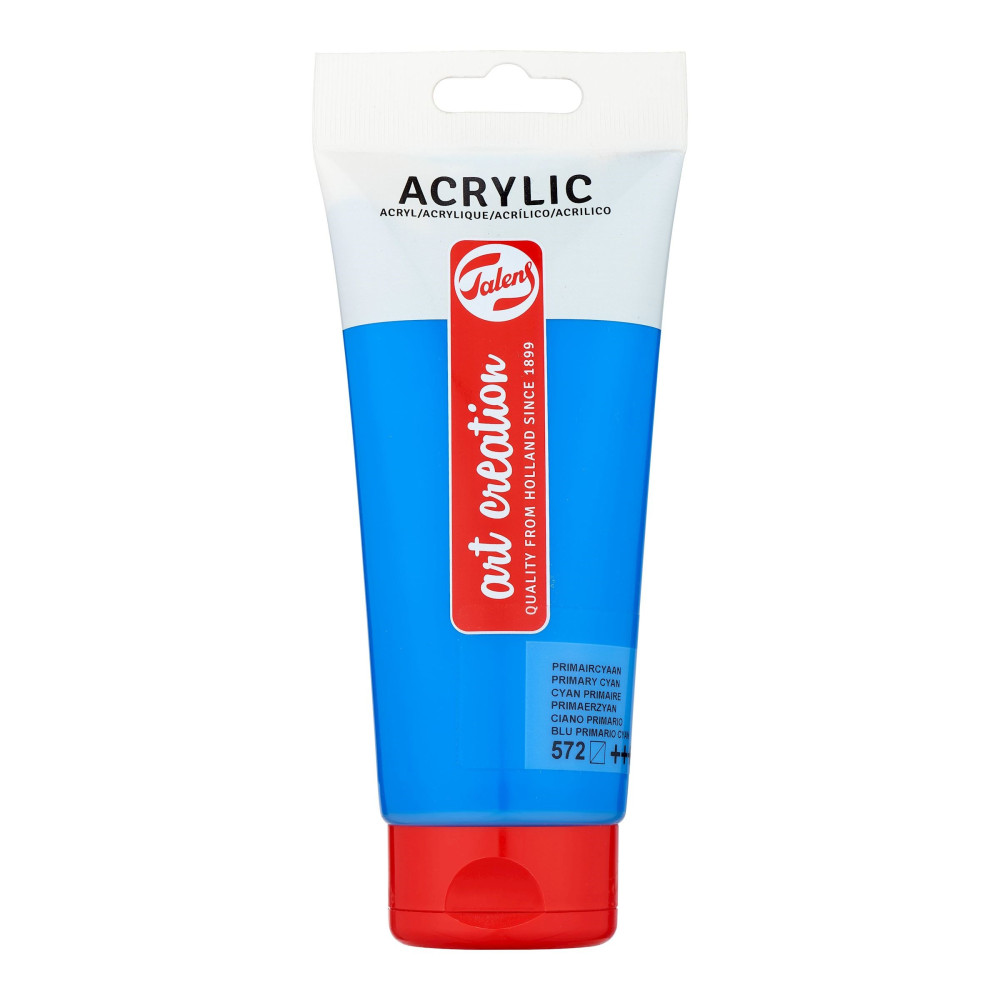 Acrylic paint in tube - Talens Art Creation - Primary Cyan, 200 ml